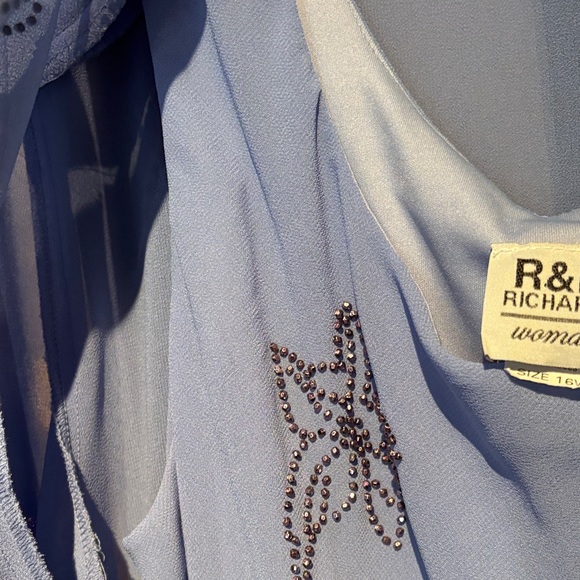 R&M Richards Blue Midi Dress with Jacket - Picture 3 of 5